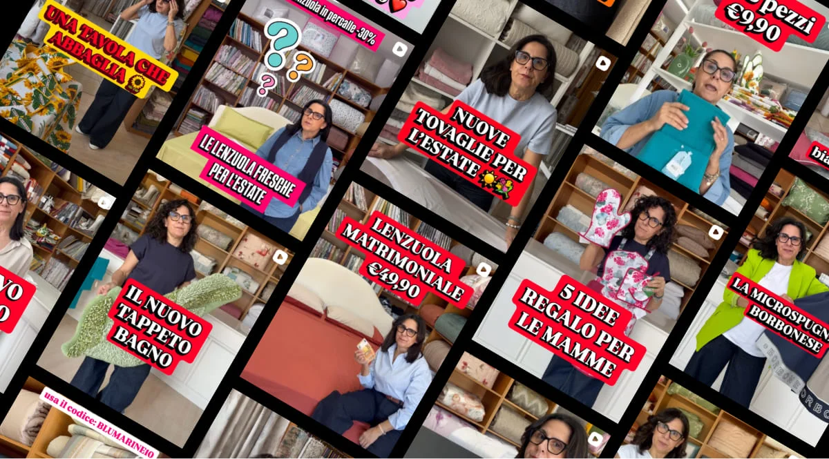 Contenuti video verticali de L'Arte del Corredo