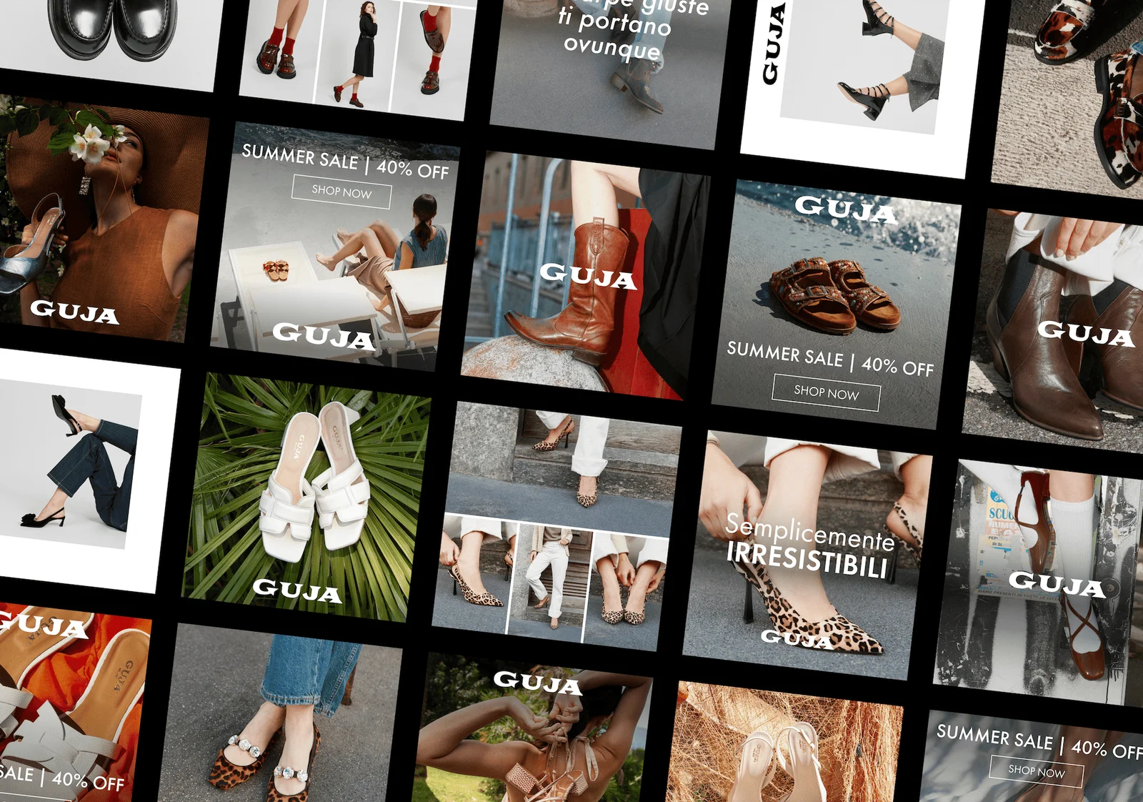 Creatività e contenuti GUJA per le campagne eCommerce e i saldi